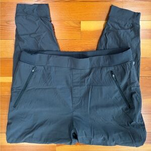 Eddie Bauer Women's Rainier Fleece-Lined Jogger Pants, Gray, EUC size 14